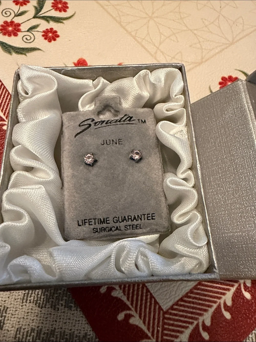 Sorel June Stud Earrings in Silver with Clear Stones